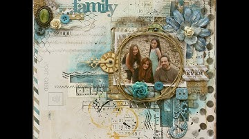 Mixed Media layout - Family