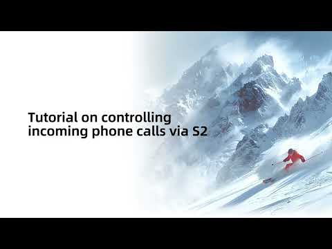 EJEAS S2 SKI Intercom System Control Mobile Phone Tutorial