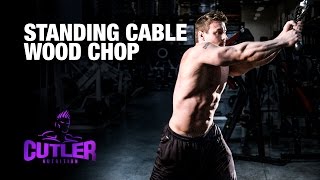 Standing Cable Woodchop - Cutler Nutrition