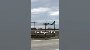 Aer Lingus A321 Landing At Philadelphia International Airport 