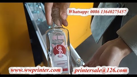 Automatic 4 color Glass UV Screen Printer for Oval Vodka bottle printing