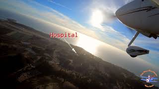 Half Moon Bay Airport Overhead Arrival 4K