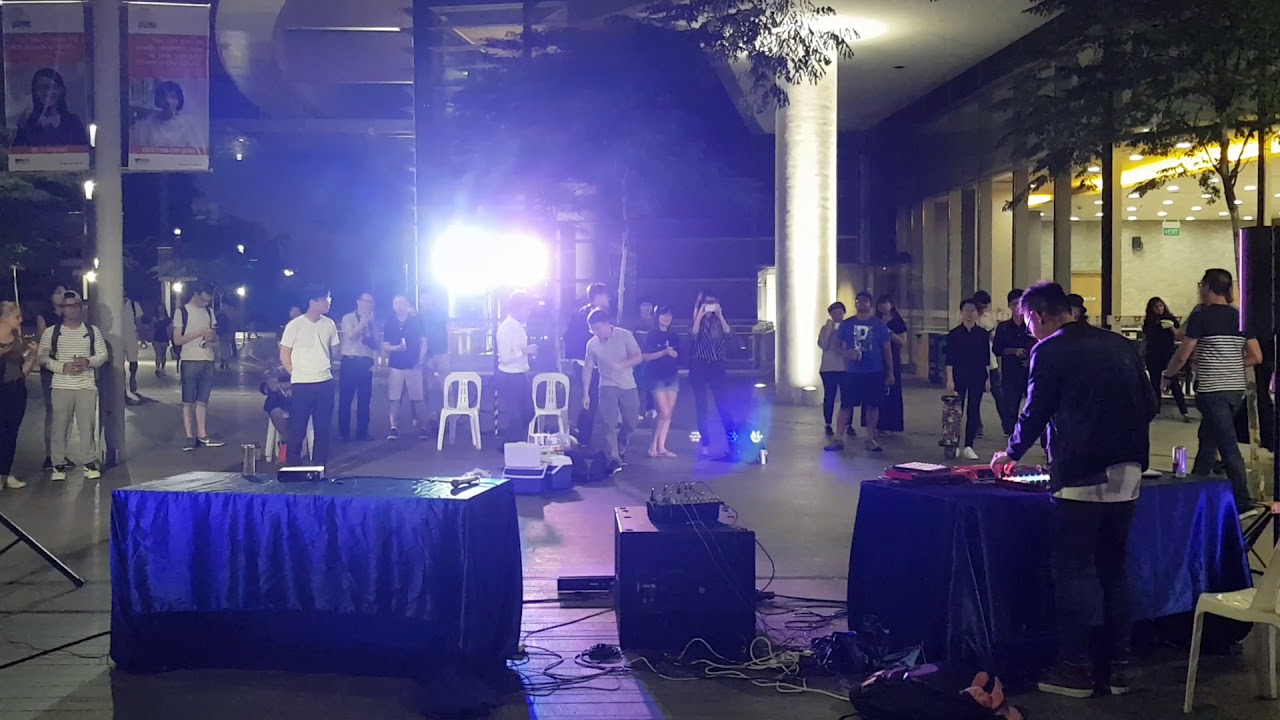 NUS Electronic Music Lab performance at NUS Town Plaza
