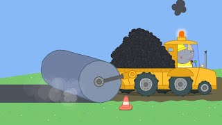 Peppa Pig Full Episodes - Mr Bulls New Road - Cartoons For Children