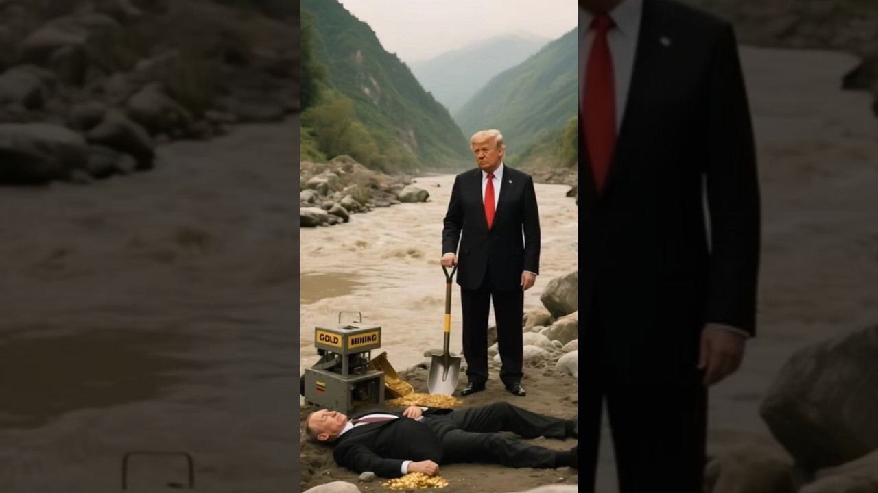 trump jumped into the water and Putin weeping 😂(aigenerated )