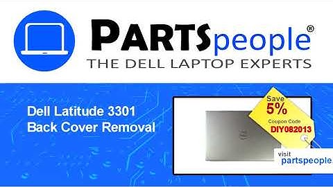 Dell Latitude 3301 (P114G001) Back Cover How-To Video Tutorial