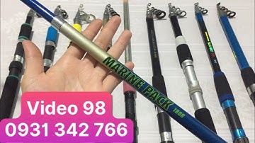 Cần Câu Nhật Bãi Mới Nhất : Lô Cần Rút Mini Carbon 1m65 đến 2m7 Gọn Đẹp 39cm Chỉ Từ 180k (Video 98)