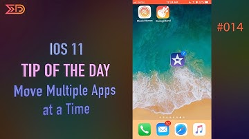 How to move multiple apps at a time in iOS 11