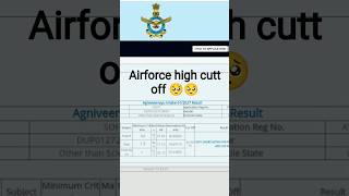 airforce result out | high cut off 🥺😭 my airforce result 😭 #airforce #result #iafresult #viral