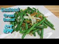 Sauteed green beans onion, garlic easy delicious recipe cook at home