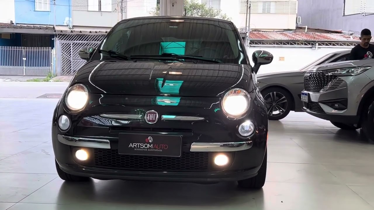 FIAT500 - Melhoria iluminação - ArtsomAuto