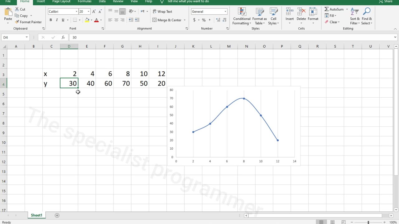 Excel Fitting Data to Curve YouTube