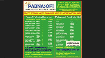 Pabnasoft Computer Training &  Servicing Center,Website,App & Software Development Center
