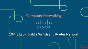 10.4.3 Lab - Build a Switch and Router Network