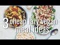 3 cheap lazy vegan meal ideas (collab w cheap lazy vegan) | hot for food