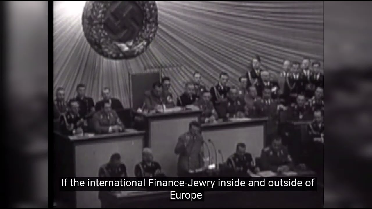 Adolf Hitler speech at the Reichstag on 30 January 1939