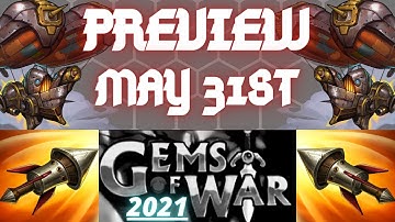 WEEKLY Preview MAY 31st 2021 | Gems of War Event Guide | SOULFORGE World Event Team New MYTHIC