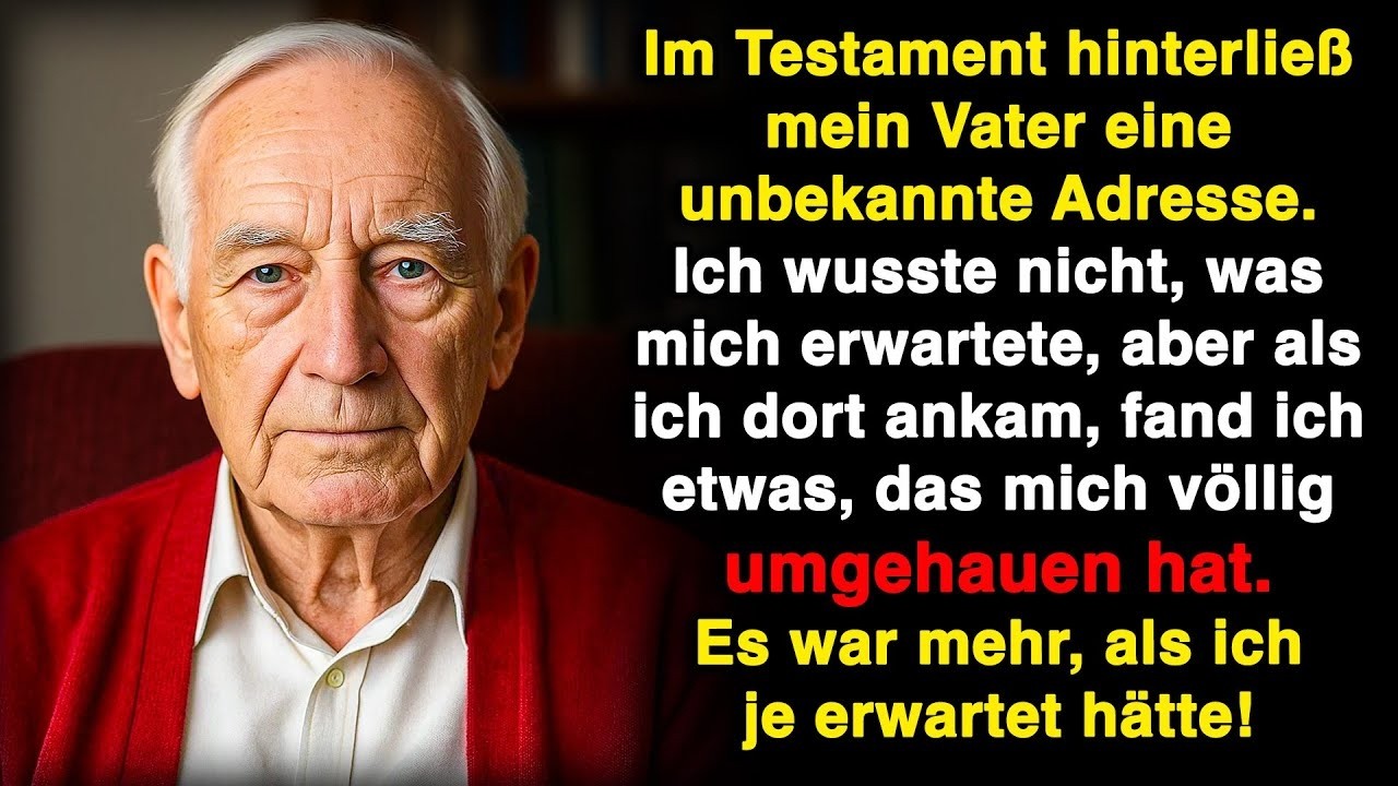 Im Testament hinterließ mein Vater eine unbekannte Adresse… Was ich dort fand, hat mich erschüttert!