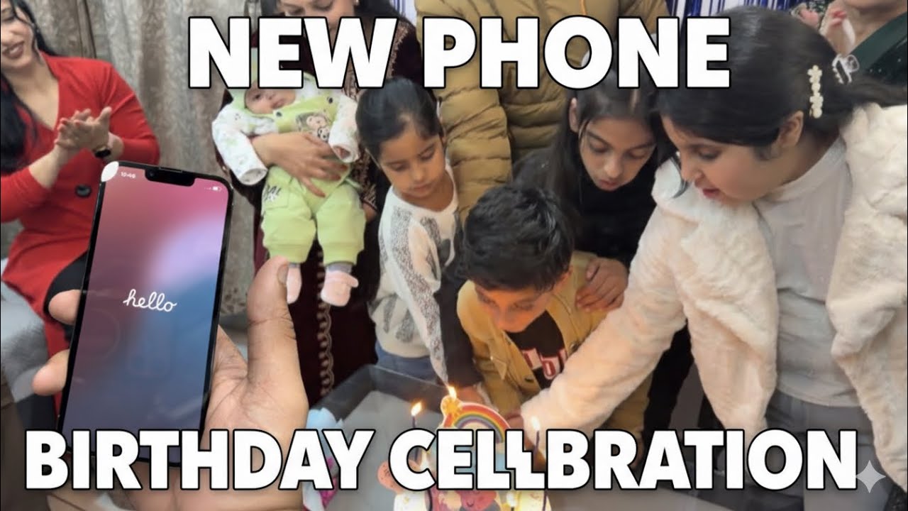 Liya nyaa phone | birthday celebration | cousins ke saath fun | Siri nhi chli nye phone ki 