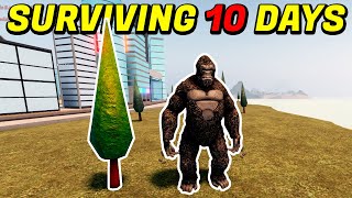 I Survived 10 Days As Tiny Kong In Kaiju Universe Roblox