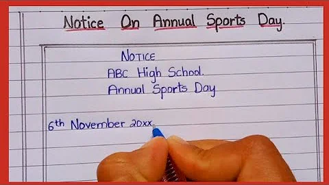 Notice On Annual Sports Day || @PowerliftEssayWriting || Write an Notice On Annual Sports Day