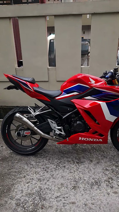 cek sound CBR150R ABS tricolor pakai exhaust dari R9 GP Series. suaranya Adem