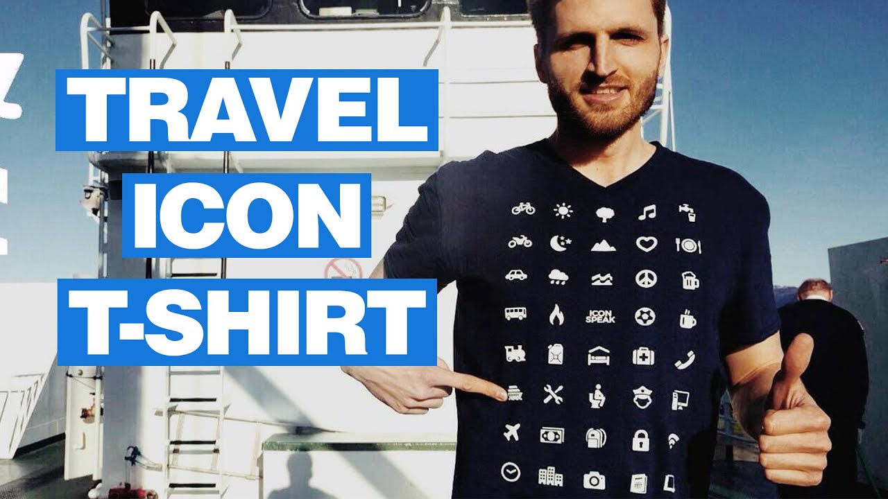travel icon t shirt