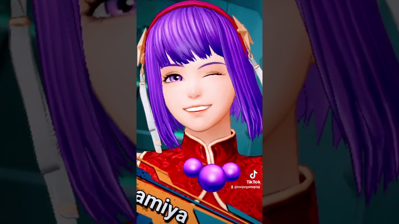 EX ATHENA LOOKS HAPPY :) - KOF ALL STAR