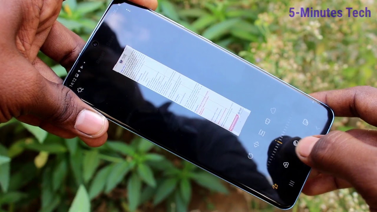 How to take screenshot in Samsung Galaxy S20 Plus YouTube