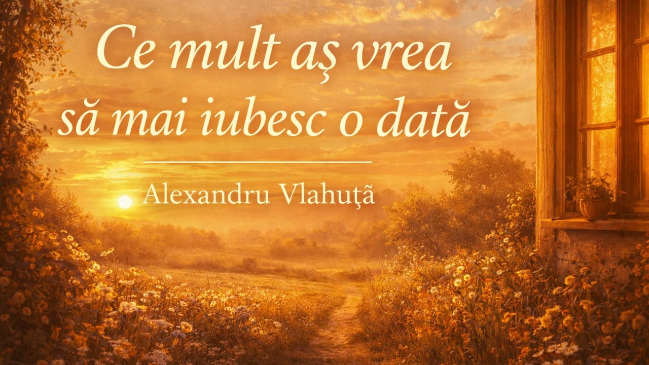 Ce mult aș vrea să mai iubesc o dată – Alexandru Vlahuță | poezie cântată