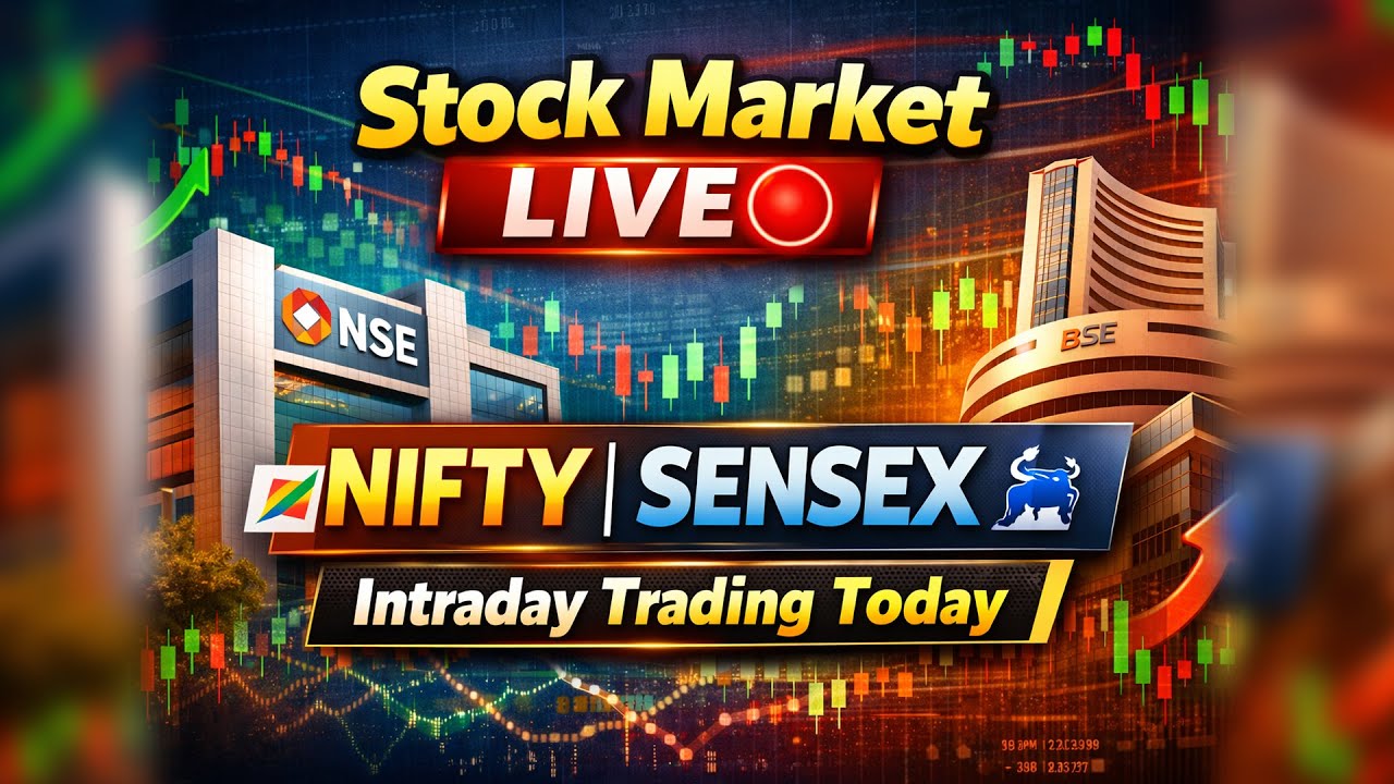 NIFTY & SENSEX LIVE 🔴 | Today Market Trend | Bank Nifty Trading