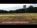 Der Treptower Park nach dem Lollapalooza Festival in Berlin