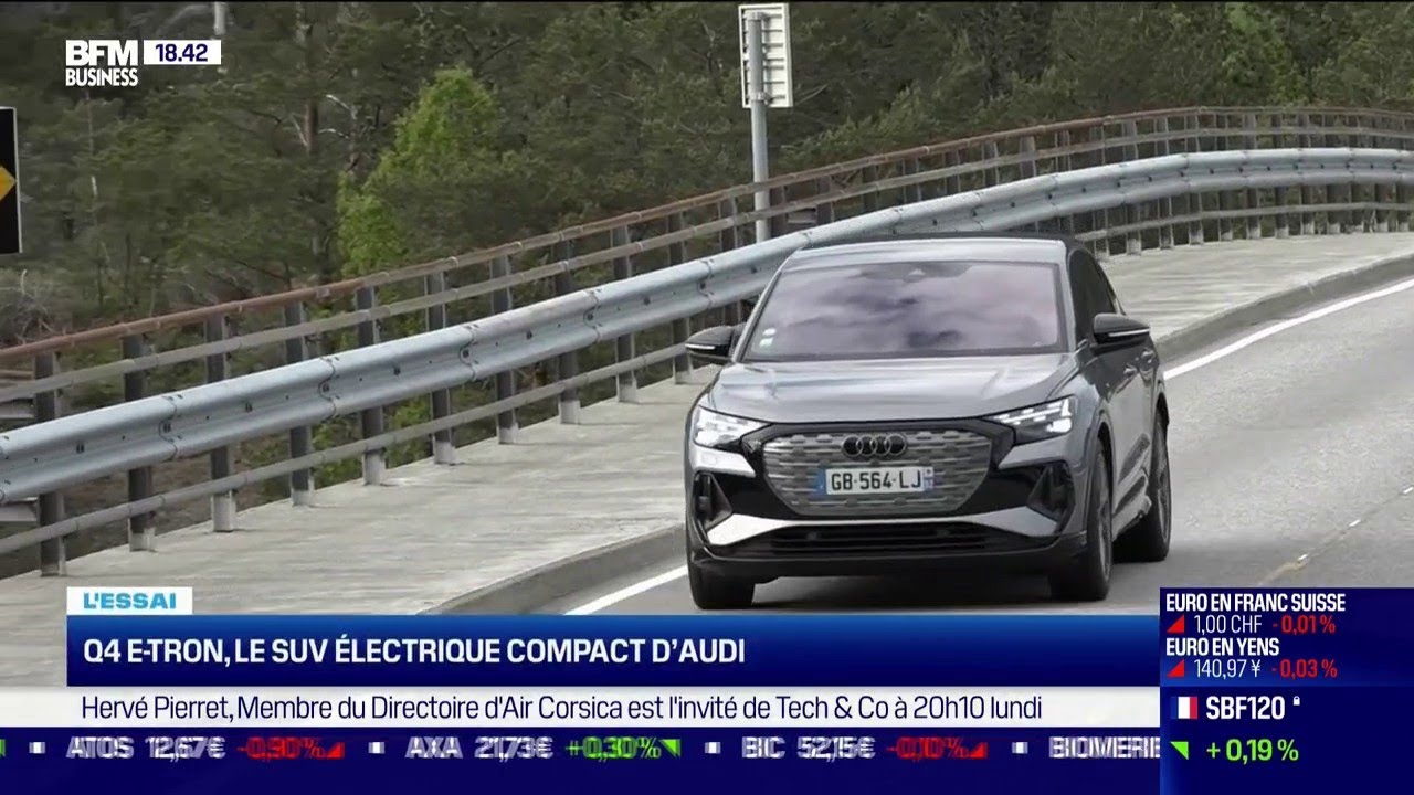 Audi Q4 e-tron: le SUV électrique démode son grand-frère - Challenges