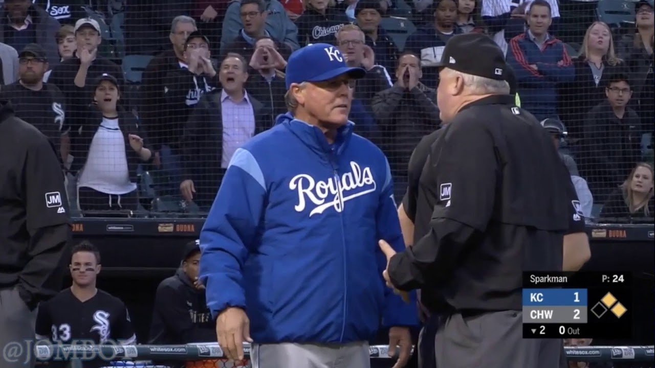 Tim Anderson takes a changeup to the helmet in his first at bat vs the Royals since the dust up in A