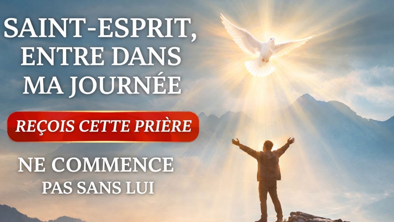 Prière Du Matin À L'Esprit Saint : Laisse Le Saint-Esprit Entrer Dans Ta Journée Dès Maintenant