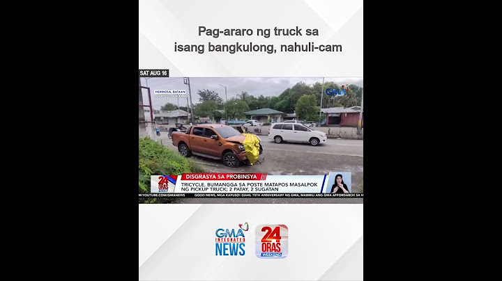 Pag-araro ng truck sa  isang bangkulong, nahuli-cam  | 24 Oras Weekend