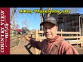 Cleaning out the barnyard and Filling up the Compost Bin.  Preparing for Thanksgiving Meals.