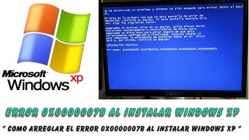 How to Fix Error 0x00000007B on Windows XP Installation (Blue Screen).