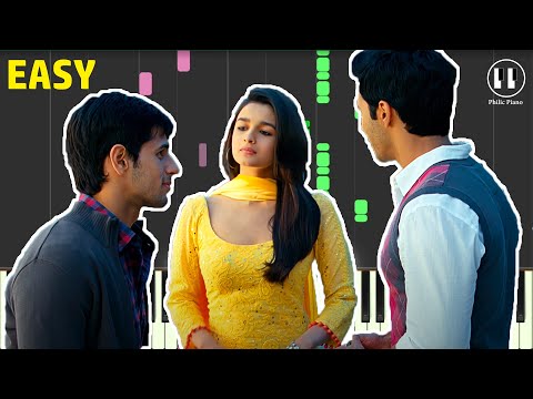 Ishq Wala Love Student Of The Year 2012 EASY Piano Tutorial 