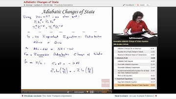“Adiabatic Changes of State” | Physical Chemistry with Educator.com