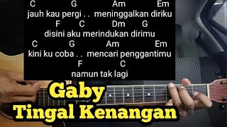 Kunci Gitar Tinggal Kenangan - Gaby ( Tutorial Untuk Pemula ) By De Kunta