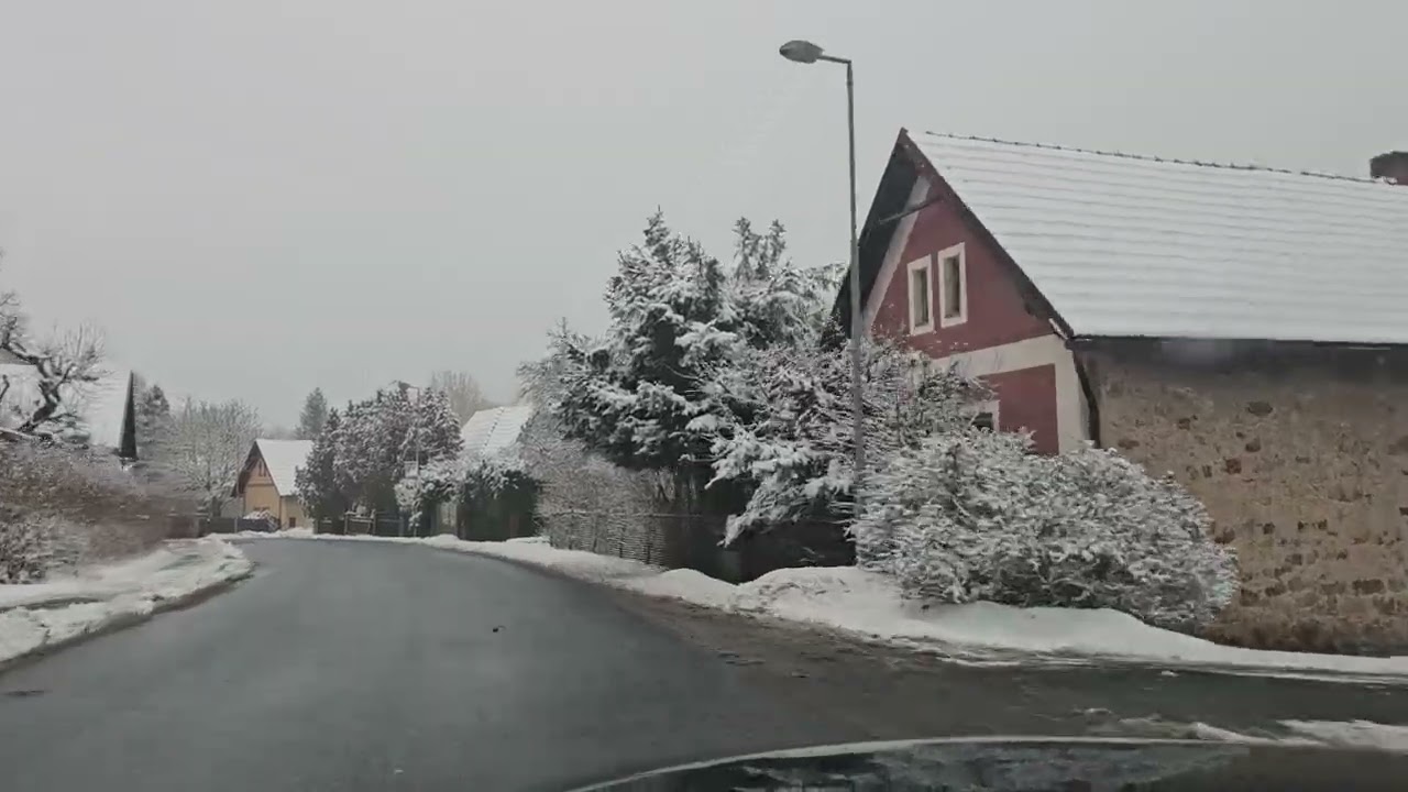 Tichá jízda po silnici | Kozojedy – Stříbrná Skalice | Zimní cesta autem