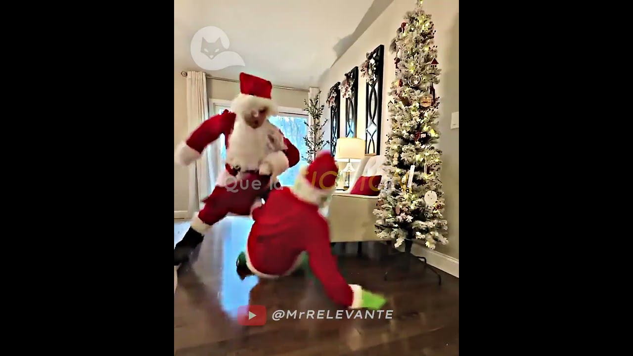 SANTA Vs. El Grinch ☠️ #mrrelevante #momentosépicos #edits