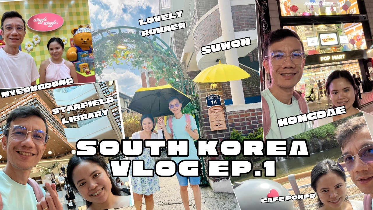 South Korea Vlog | Myeongdong | Cafe Pokpo | Suwon | Lovely Runner | Starfield Library | Hongdae