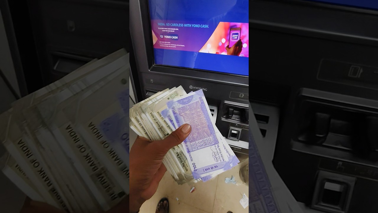 First morning Cash withdrawal 10,000 in sbi atm 