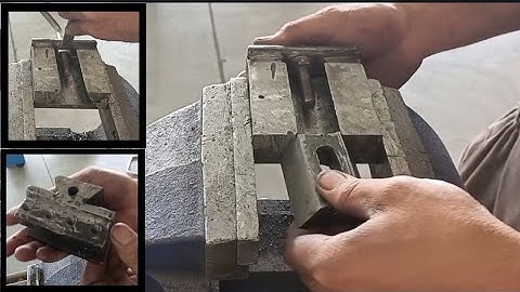 Homemade Mini Lathe Machine Part 12B /Tool Post  /Toolholder with Dovetail slide.