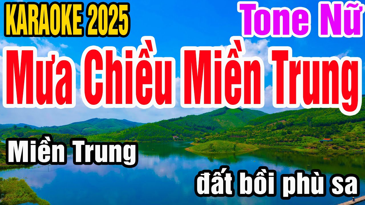 Karaoke Mưa Chiều Miền Trung Tone Nữ Nhạc Sống gia huy karaoke