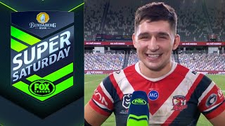 Victor Radley's cheeky dig at Cooper Cronk's presenting style | Super Saturday