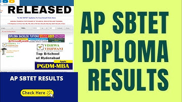 AP SBTET DIPLOMA results Released MARCH /APRIL 2021