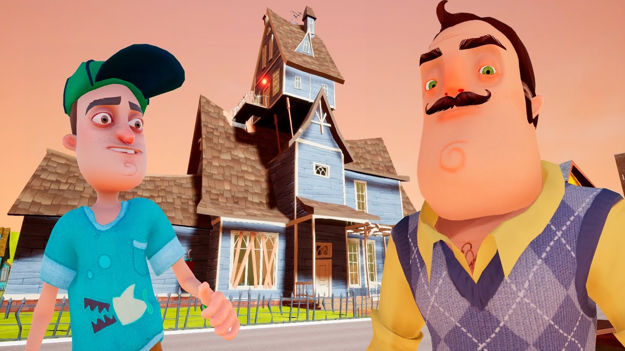 Привет сосед круто. Hello Neighbor 2 кот. Привет сосед мод кит. Hello Neighbor 2 дом соседа.